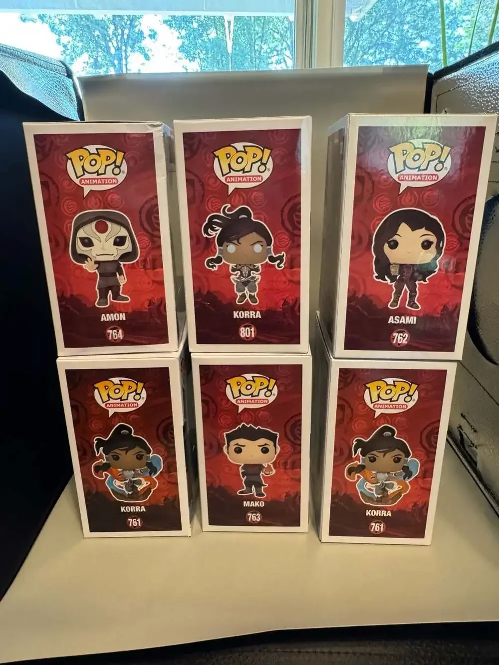Funko Pop! The Legend of Korra Complete Set of 6 Figures (Amon #764, Korra #801,